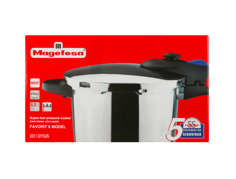 MAGEFESA ® Vital 6 Pressure Cooker, 5.3 Quart, made of very