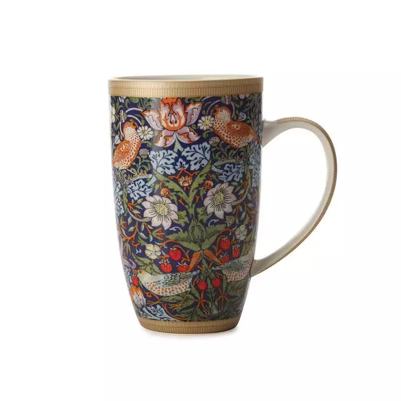 Maxwell & Williams William Morris Coupe Mug – Strawberry Thief Blue