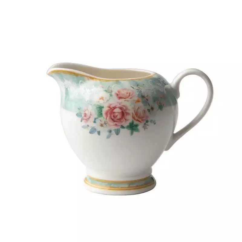 Jenna Clifford Green Floral Milk Jug