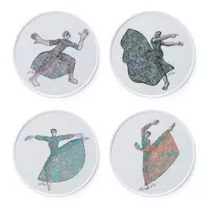 Carrol Boyes Side Plate Set of 4 - Dancers