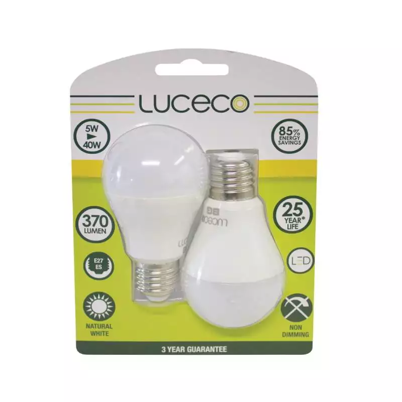 Luceco LA27N5W37/2 A60 2Pk LED Lamp