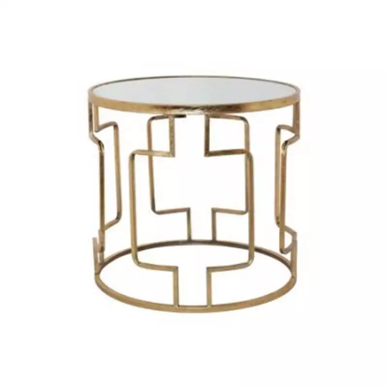 Gold Abstract Side Table