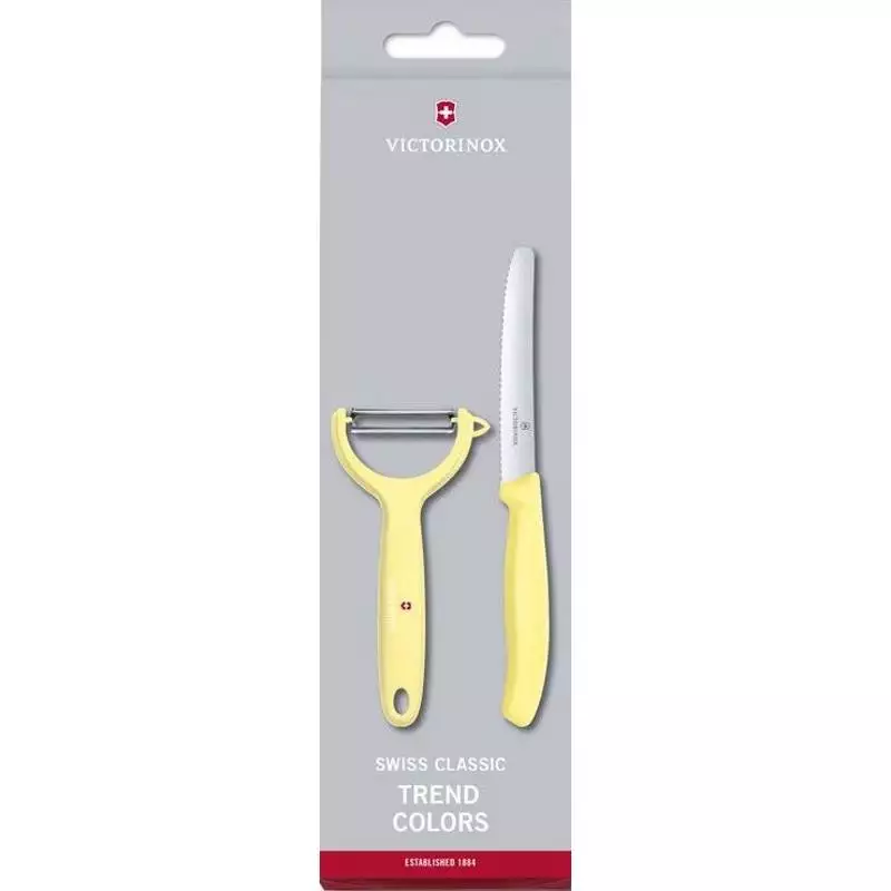 Victorinox Swiss Classic Peeler & Paring 2 Pc Set, Yellow - REC