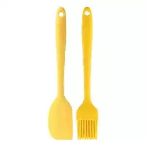 Silicone Spatula & Brush 2pc Set