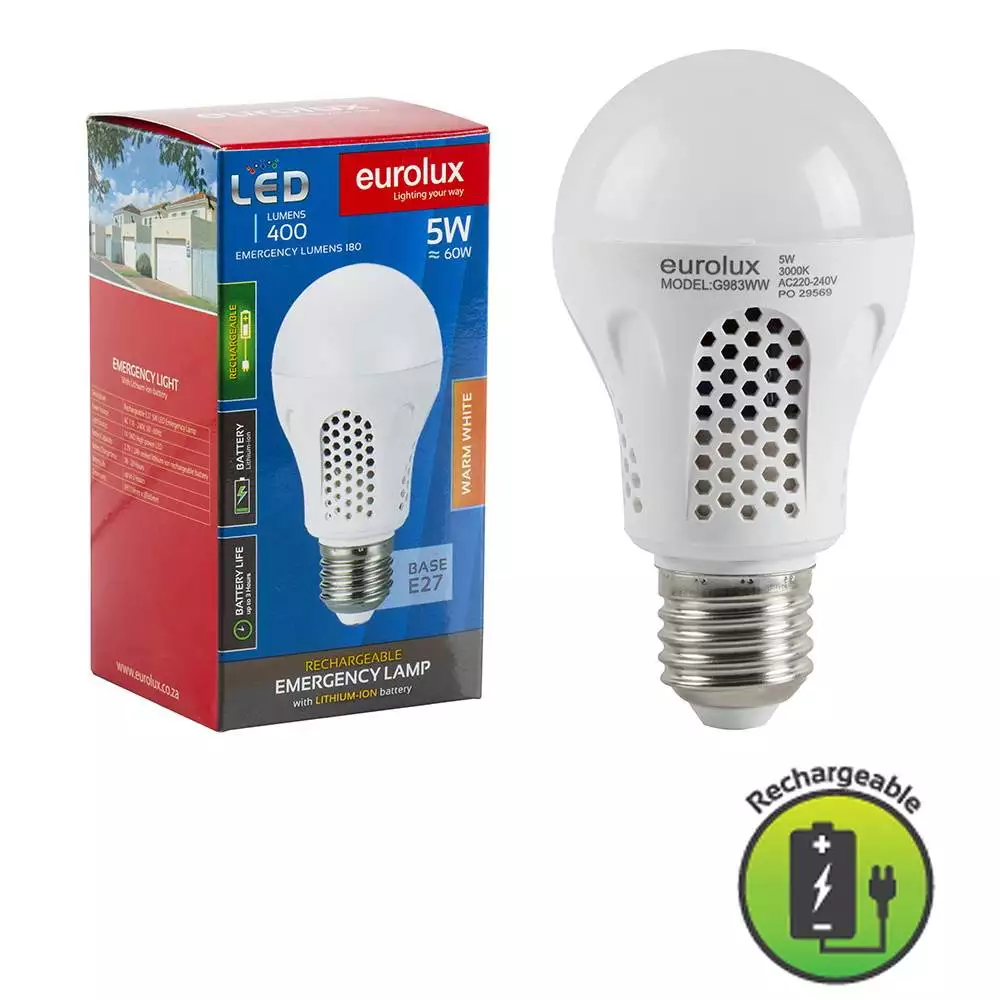 Eurolux G983WW Rechargeable Lightbulb