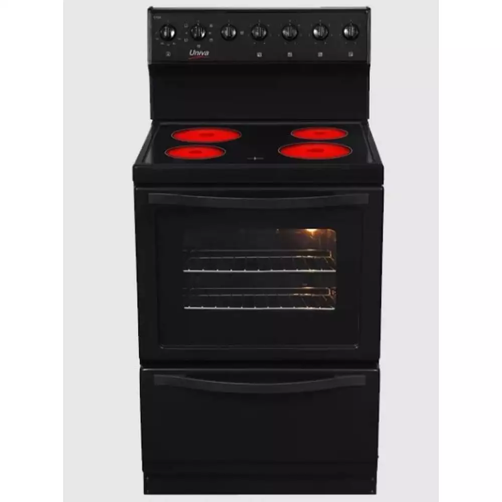 Univa 600mm Electric Stove With Electric Oven and Ceran Top