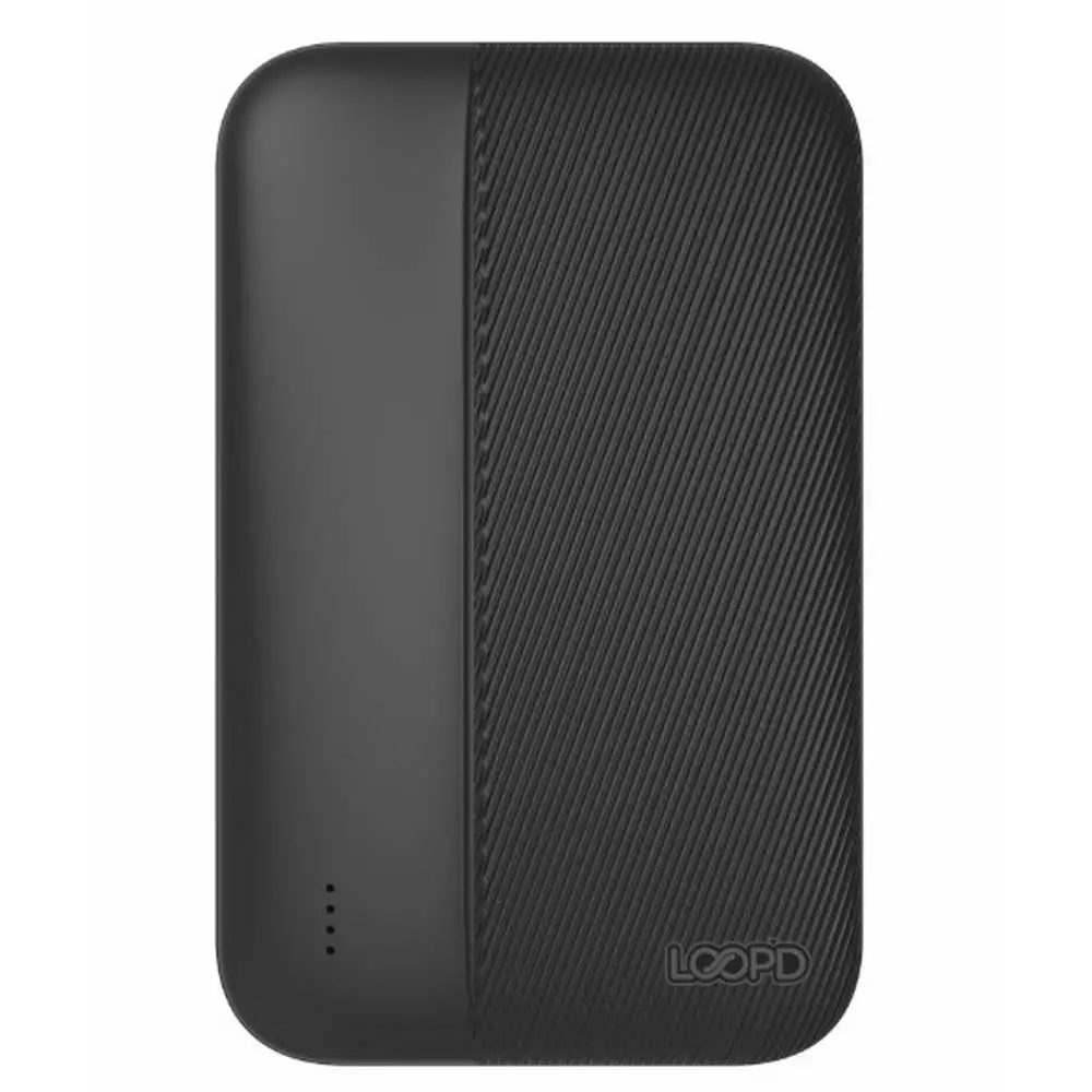 Loopd Lite 5000mAh 4LED Powerbank Black