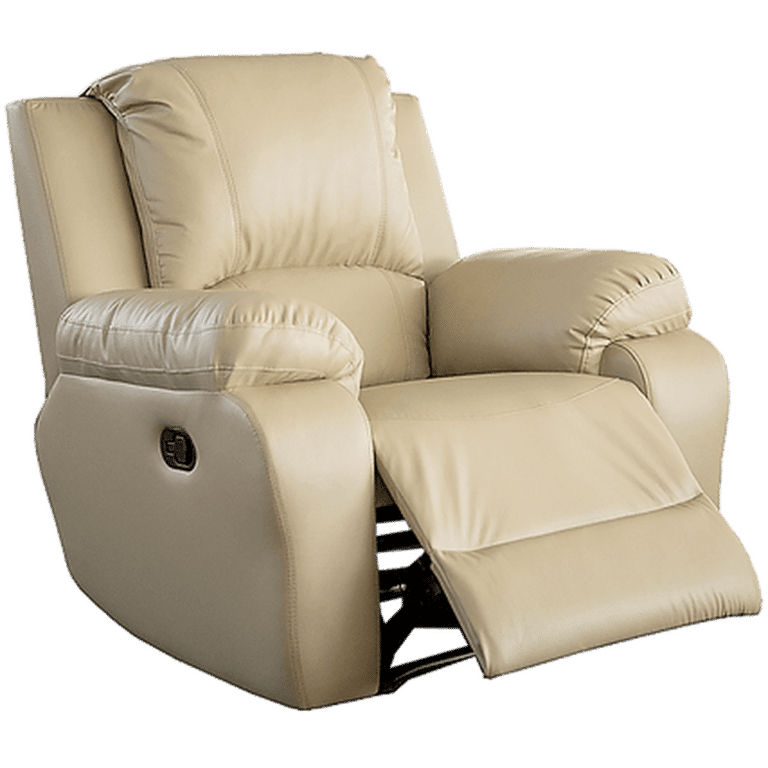 Calgan Recliner - Leather Upper Mushroom - Friedman & Cohen