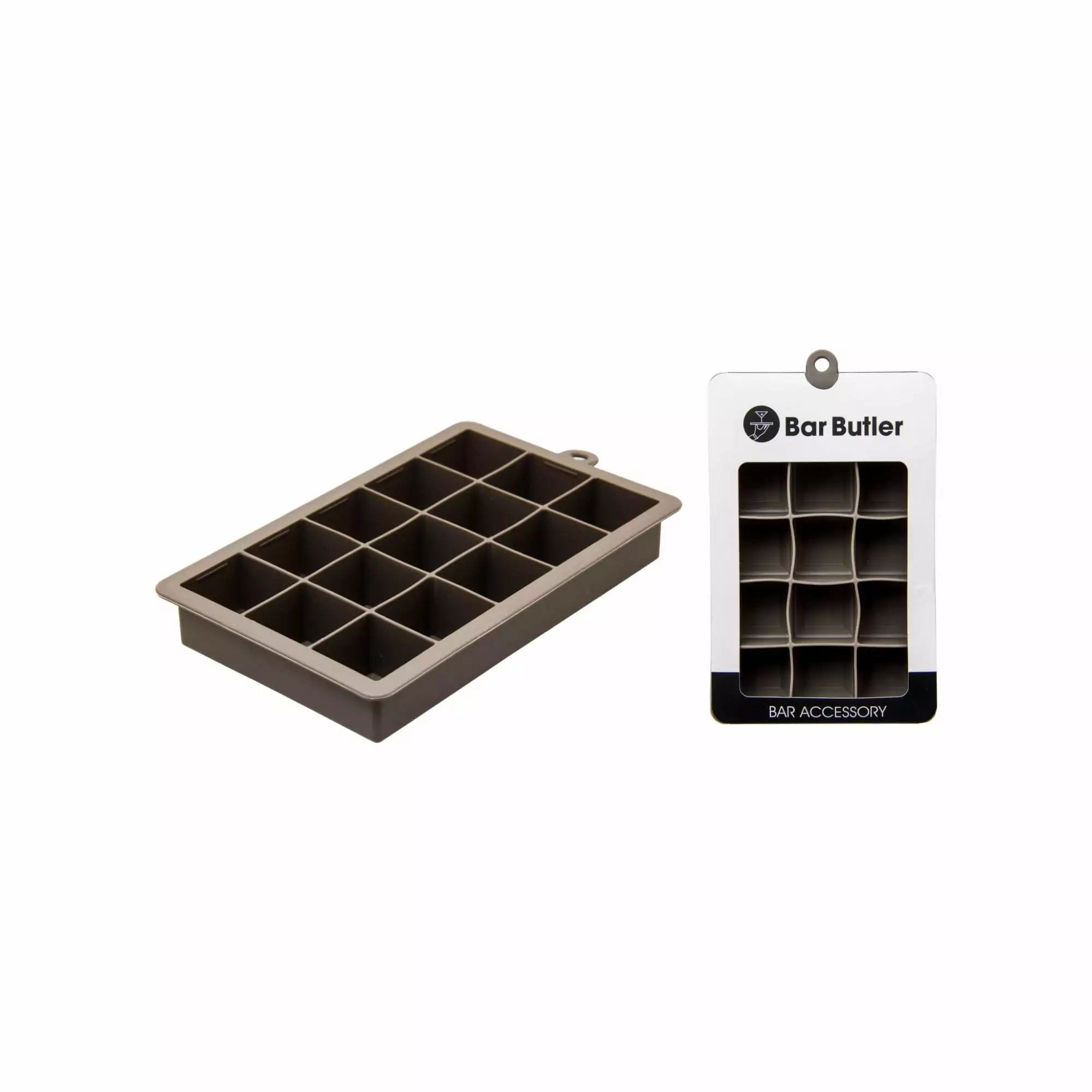 Bar Butler Grey Silicone Ice Cube (15) Tray