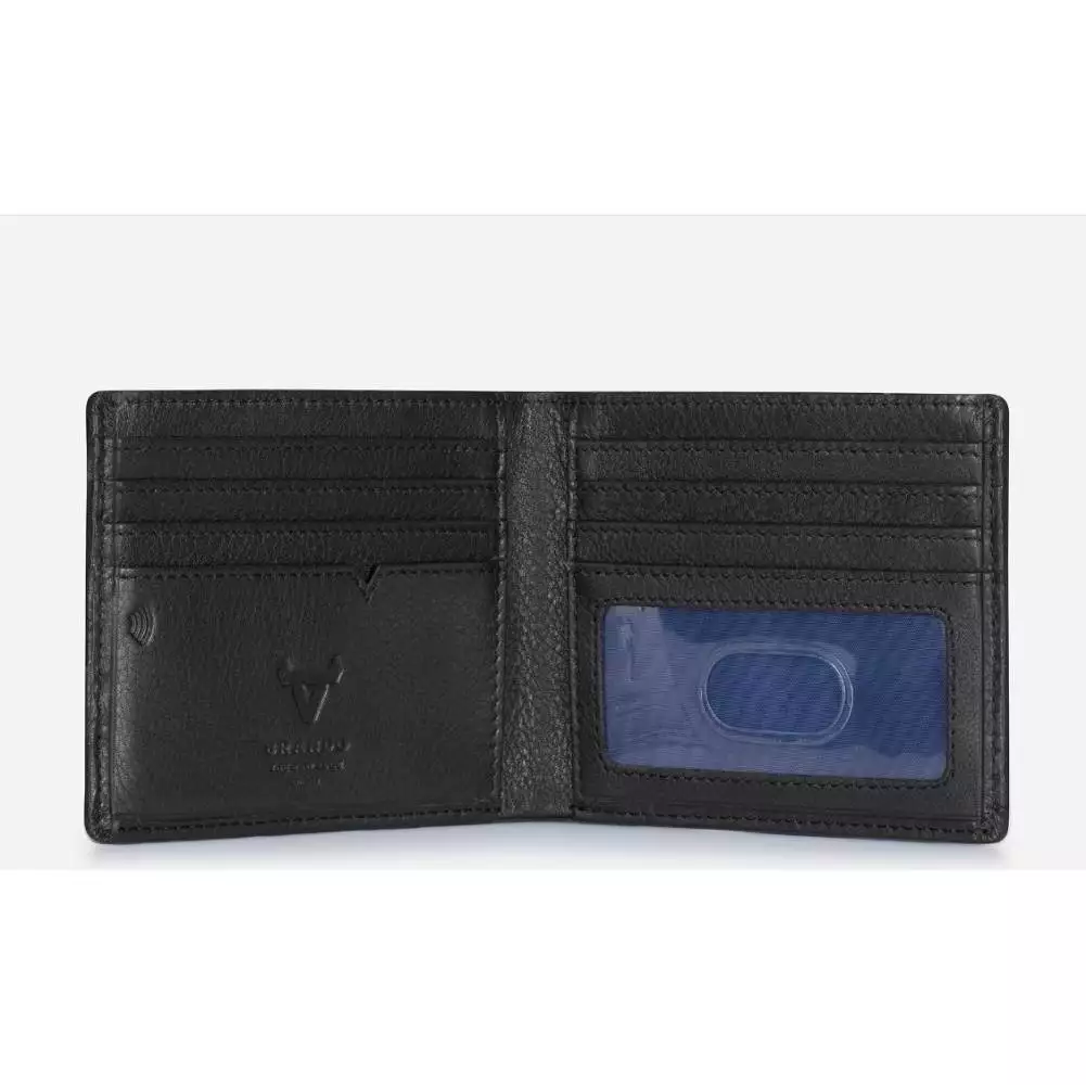 Brando Slim Cards and Note Wallet, Black