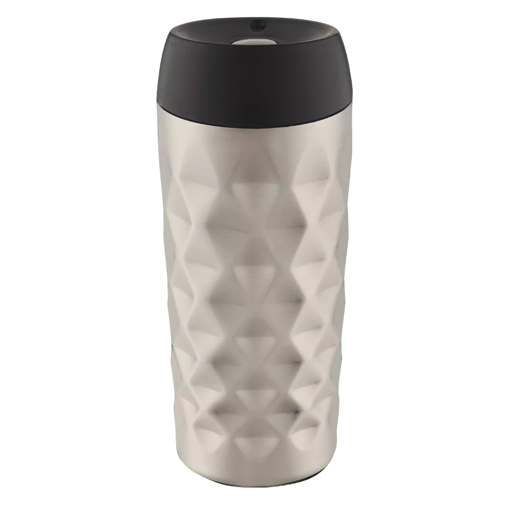 0111295407-SN-DIA400S - 6009710422687 - Snappy Diamond Tumbler 400ml Silver - Product Image 1