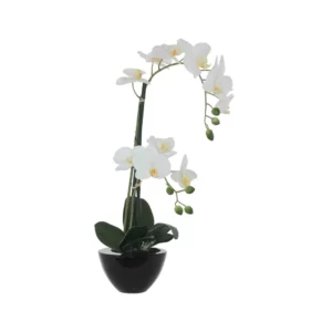 White Real Touch Orchid 53cm