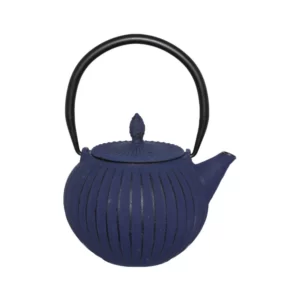 Blue Cast Iron Tea Pot 600ml