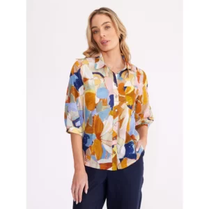 YARRA TRAIL PAINTERLY PRINT SHIRT