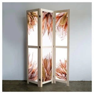Dried Pink Protea Room Divider