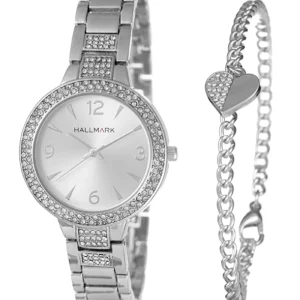 Hallmark Ladies Silver Watch With Bracelet