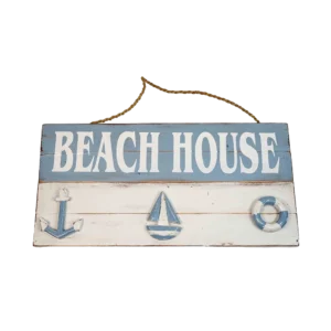 Beach with anchor boat buoy (40 x 20cm)