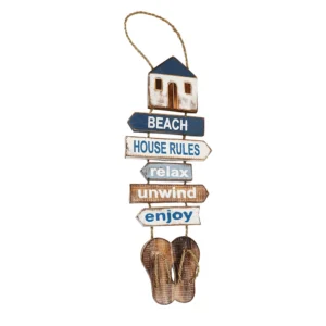 Driftwood At The Beach with Sandals (50x25cm)