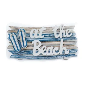 Beach House rules with house & sandal (45cm)