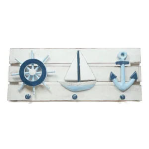 Wood hanger – Wheel boat anchor (50x20cm)