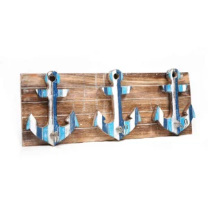 Wood hanger – Anchor 3 hooks (40x15cm)