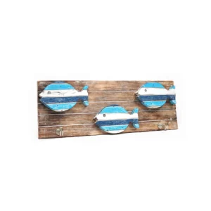 Wood hanger – Fish 2 hooks (40x15cm)