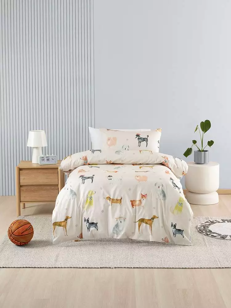 Linen House Squiggles Dog Dreams Duvet Cover Set