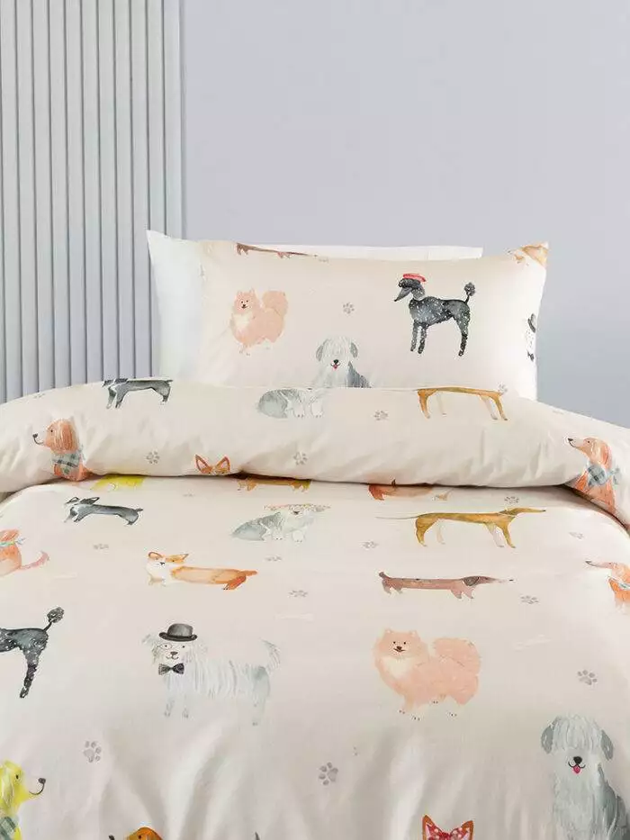 Linen House Squiggles Dog Dreams Duvet Cover Set