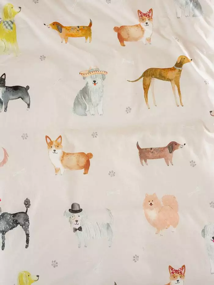 Linen House Squiggles Dog Dreams Duvet Cover Set