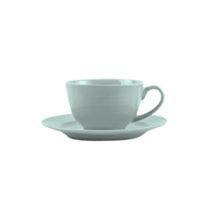 Jenna Clifford – Embossed Lines Cup & Saucer Mermaid Mist