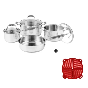 Legend Classic Chef Stainless Steel 7pce Set + Splatter Screen